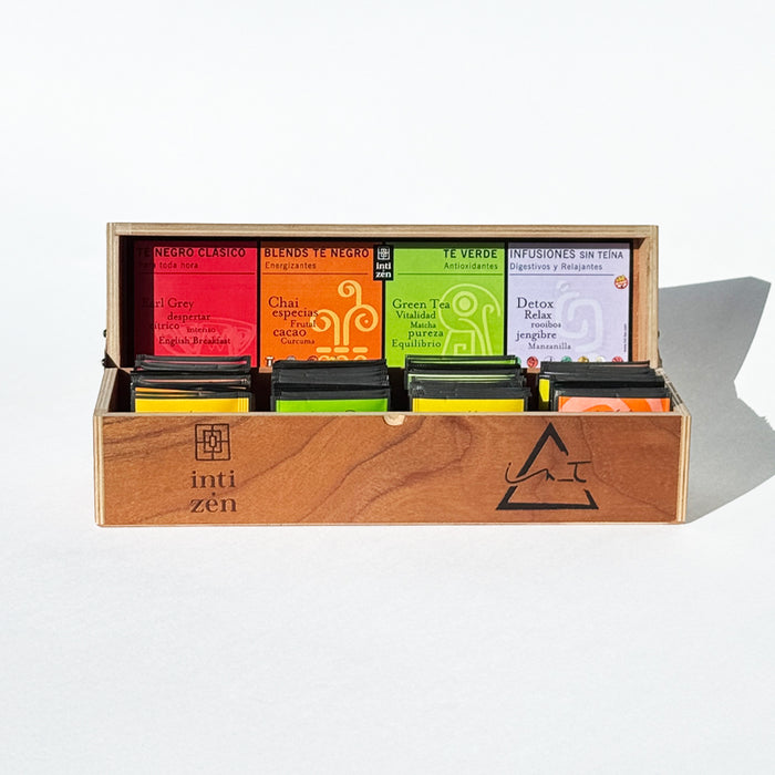 Caja de Madera x 60 Saquitos