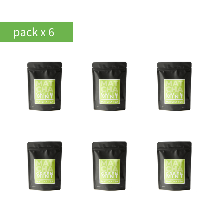 Matcha Green Mint Doypack Pack x 6