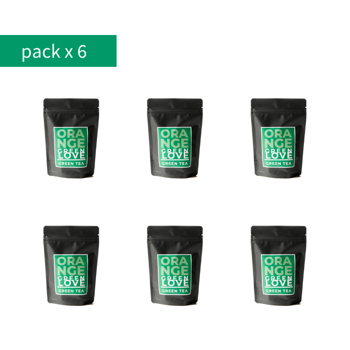 Orange Green Love Doypack Pack x 6