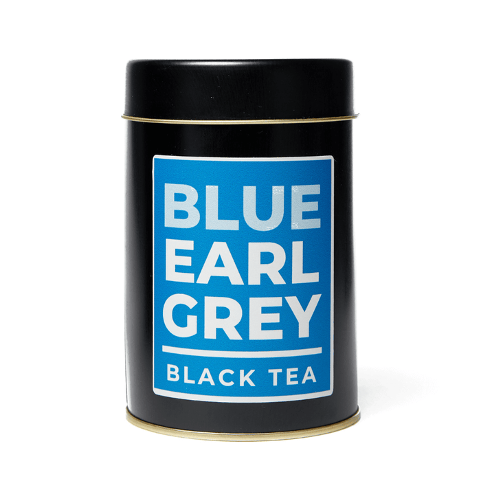 Blue Earl Grey - Té Negro de Ceylon Orgánico con Bergamota - lata 80gr - adelante