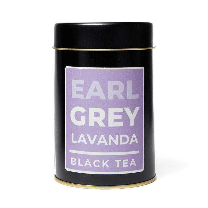 Earl Grey Lavanda - Té negro de Ceylon, bergamota y lavanda - lata 80gr - adelante