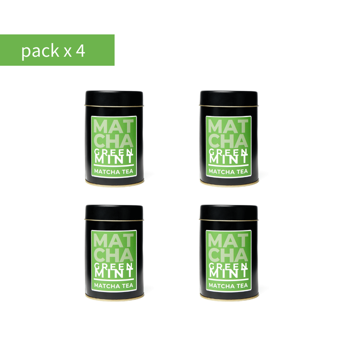 Matcha Green Mint Lata 90g Pack x 4