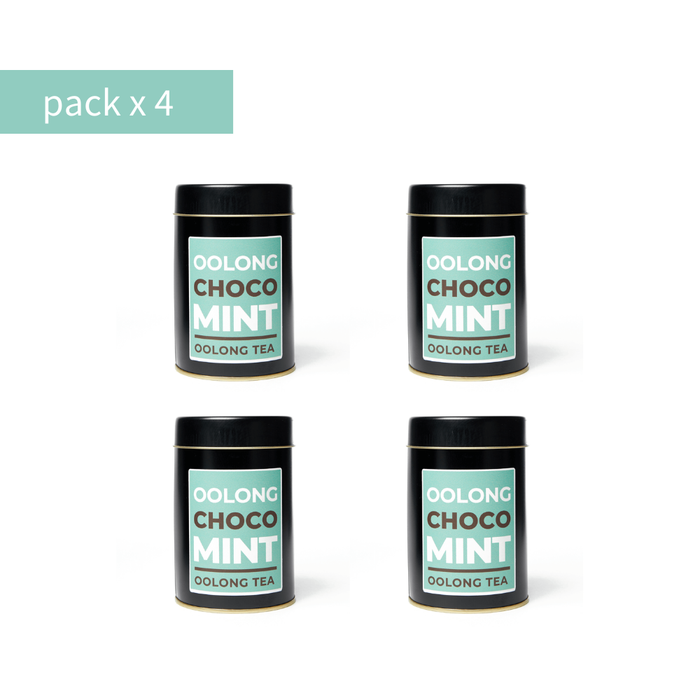 Oolong Choco Mint Lata 90g Pack x 4