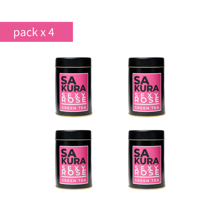 Sakura Sexy Rose Lata 90g Pack x 4