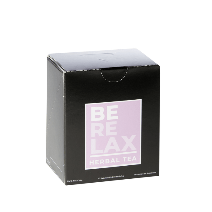 Be Relax - Infusión de Cedrón, flores de naranjo y pétalos de rosa - 10 piramides - caja - adelante