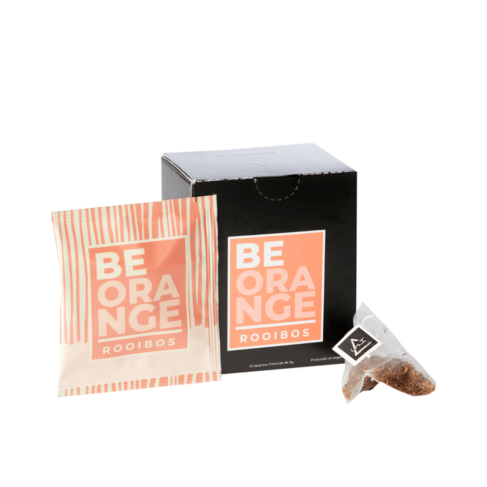 Be Orange - Infusión de Rooibos con cáscaras de naranja - 10 piramides - caja - sobre - saquito