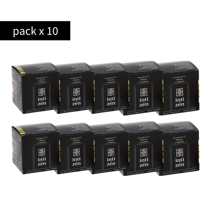 Inti Zen Pack x 10  - 8 Blends Caja 15 saquitos